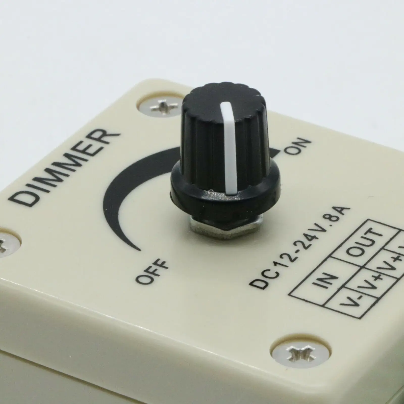 12V 24V светодиодный диммер переключатель 8A Напряжение регулятор регулируемый turbo
