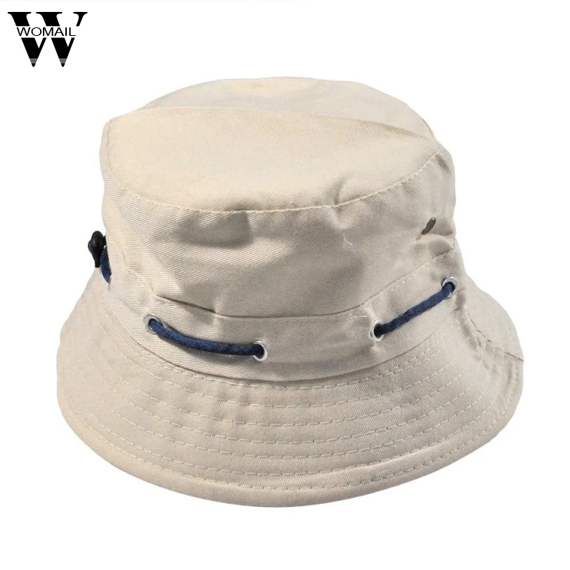 Унисекс Хлопок Ведро Шляпа Двусторонняя рыболовная Кепка головные уборы Мужчины
