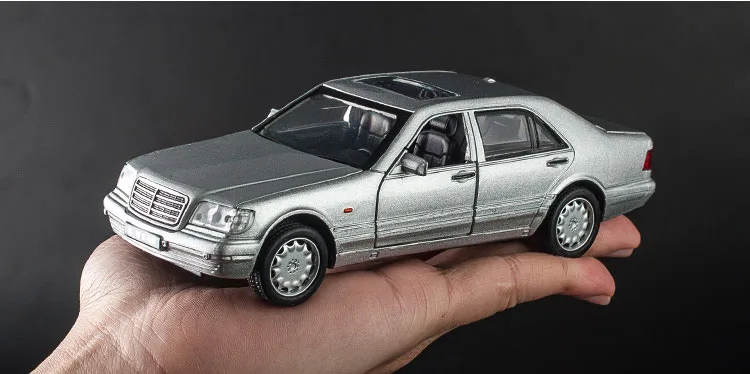 KIDAMI 1:32 Сплав моделирование оттягивание литья под давлением W140 классическая модель автомобиля игрушки со звуком светильник коллекция подарок игрушки для детей