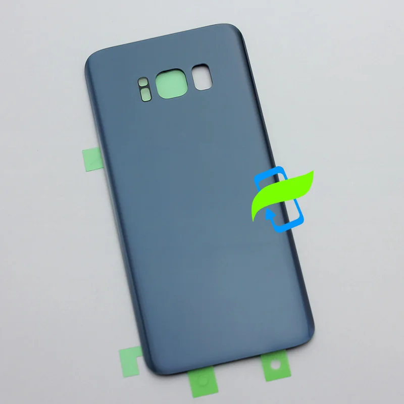 Крышка батарейного отсека для Samsung Galaxy S8 G950F Plus G955F Задняя стеклянная крышка