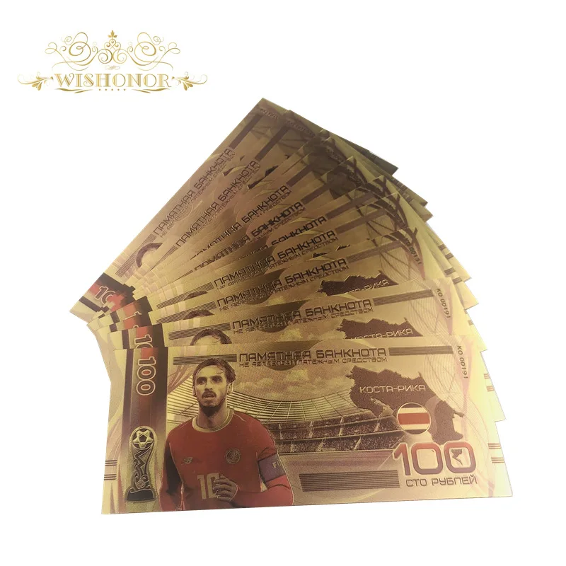 1 шт. новый дизайн 2019 года для детской яркости банкноты 100 покрытые 24 каратным золотом искусственные деньги в