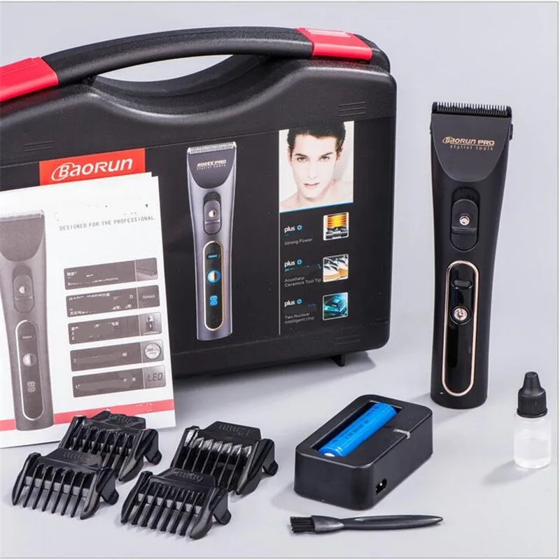 Professional Electric Barber Clipper Ceramic Razor Precision Head Haircut Machine Barbershop Trimmer Hairdressing Styling Cutter