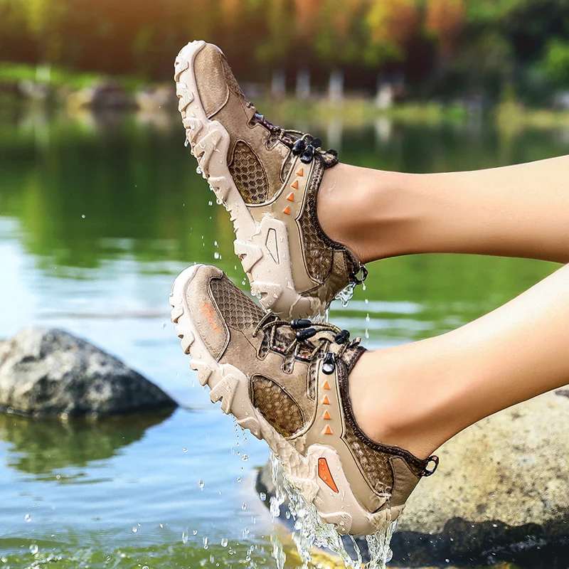 

Summer Men's Plus Size 46 Sandals Men Breathable Casual Shoes Sneakers Mesh Comfortable Shoes Tenis Masculino Zapatos De Hombre