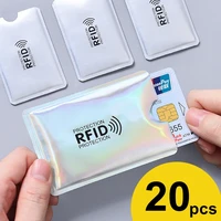 rfid card holder nfc blocking reader lock id bank card holder case protection metal credit card case aluminium f051
