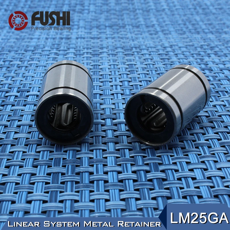 Линейные шарикоподшипники LM25GA 25x40x59 мм (1 шт.) Металлический Стальной Фиксатор с