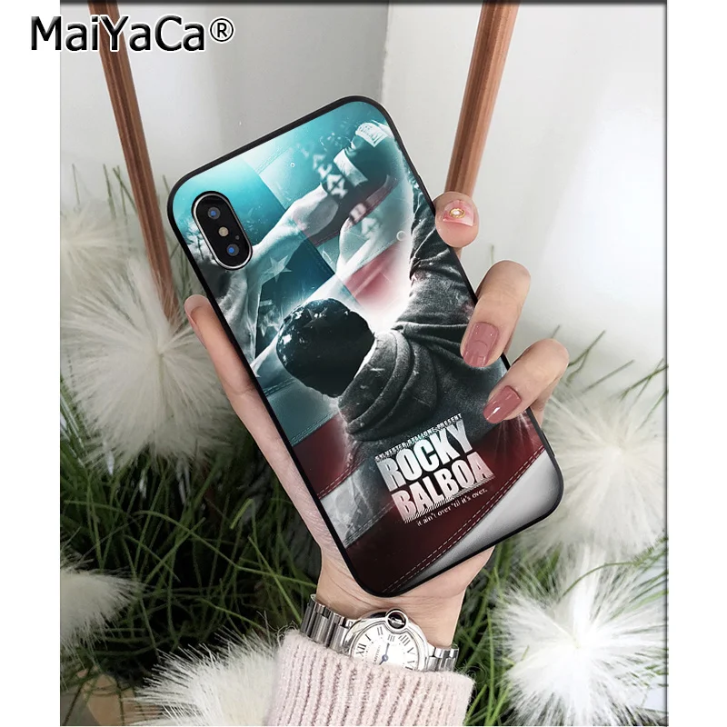 MaiYaCa Rocky Balboa лучший из высококачественный чехол для телефона Apple iPhone 8 7 6 6S Plus X XS MAX 5