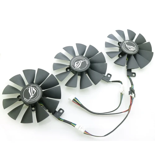 3pcs Set 87 мм PLD09210S12HH PLD09210M12HH охлаждающий вентилятор для ASUS Strix GTX1060 OC 1070 1080 GTX 1080Ti RX 480 RTX2060 Графика карты вентилятор - Цвет лезвия: 3pcs Set