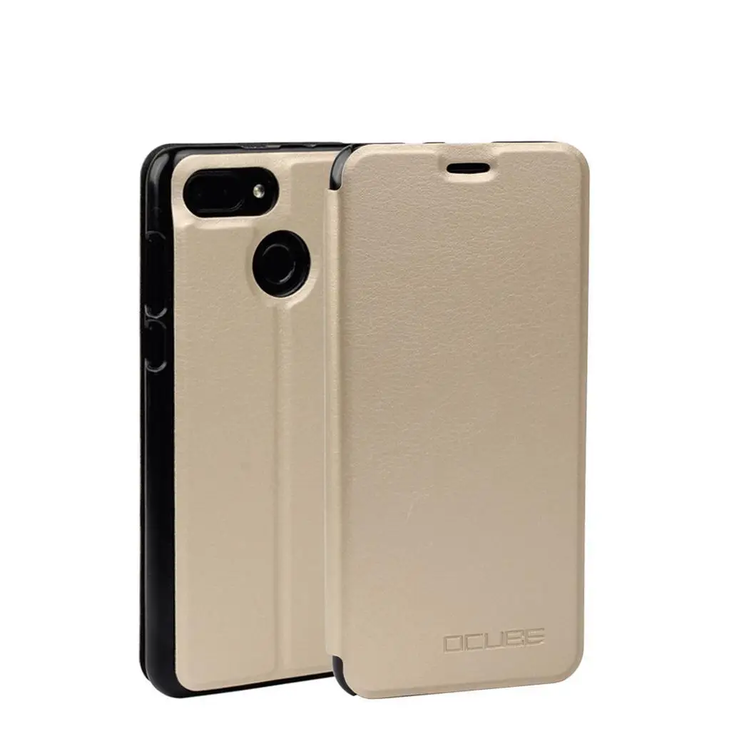 Fashion Leather Wallet Case Flip Protective Phone Solid Casual For Oukitel C11 Cover Pro Simple | Мобильные телефоны и