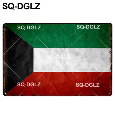 [SQ-DGLZ] металлический флаг знак Kuwait/Latvia/lithuia/Barbados/kazakh/Belgium/Gambia/Tunis/Ukraine/Scotland/Wales/Saudi Arabia - Цвет: 1876