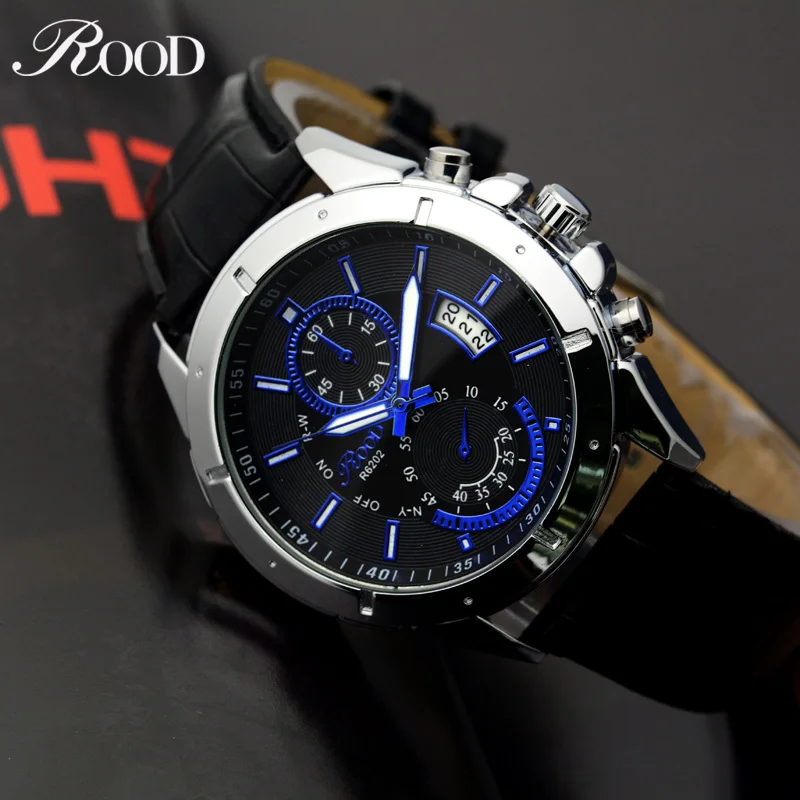 Мужские кварцевые часы Спорт Водонепроницаемый световой мужской Часы ДАТА ЧАСЫ