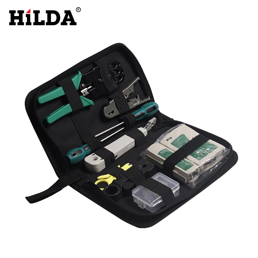 Небольшая электродрель HILDA 11 шт./компл. Портативный локальной сети Набор