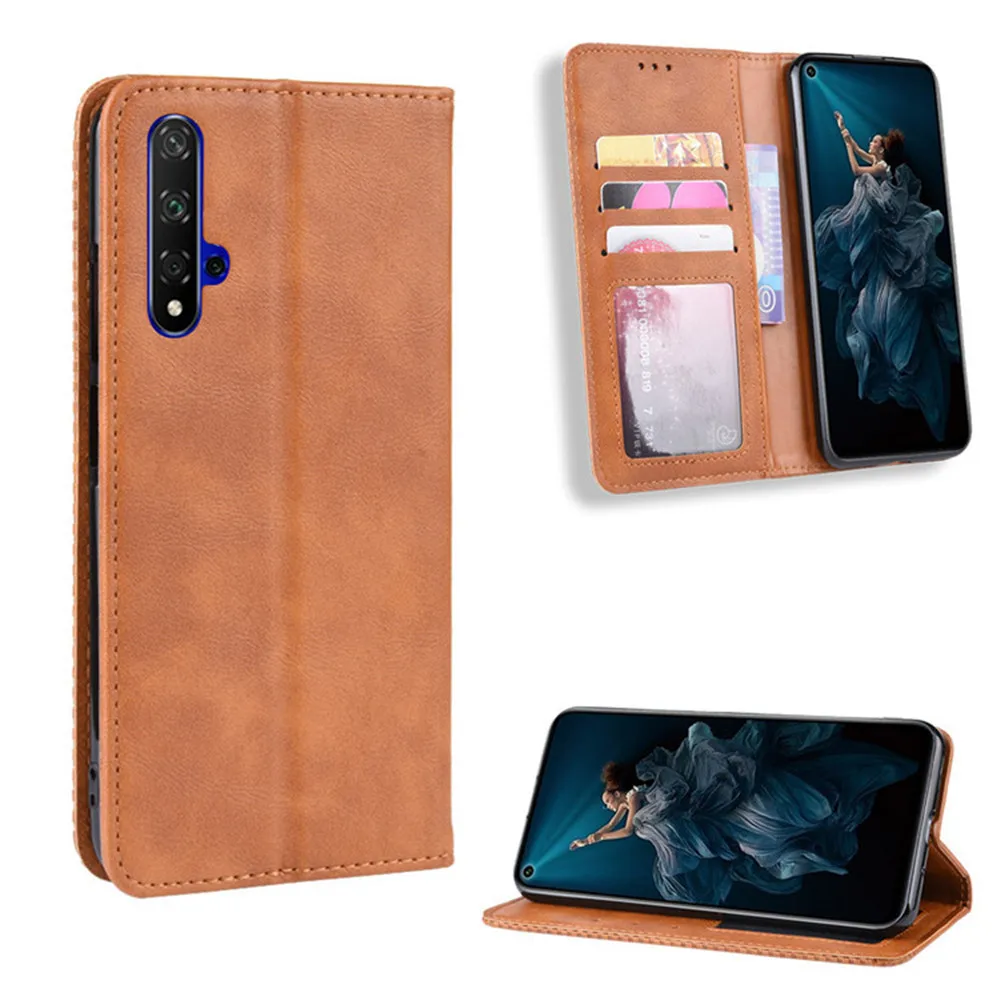 Для huawei Nova 5T чехол 6 26 дюймов роскошный Флип PU кожаный в виде бумажника магнитный