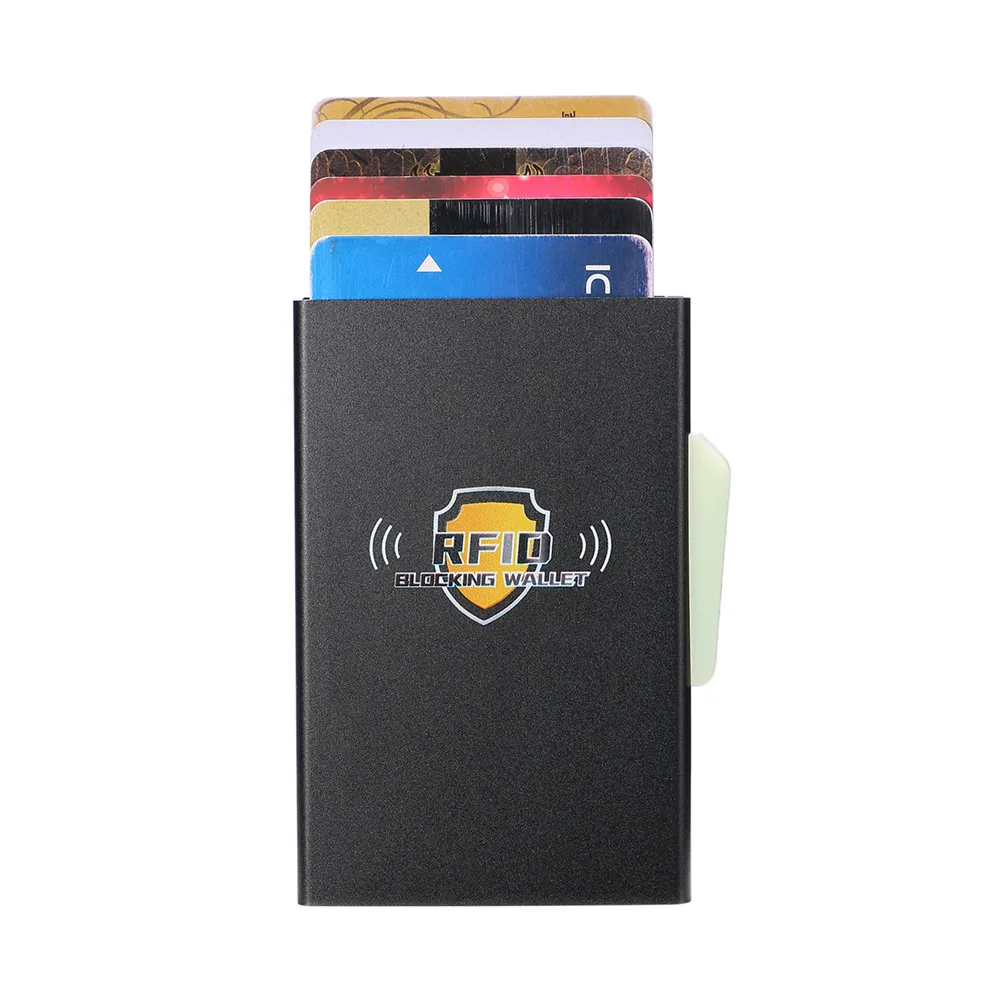 ZOVYVOL, новинка, RFID мужской кошелек для монет, тонкий кошелек, многофункциональный, автоматический, алюминиевый чехол для карт, бизнес,, кредитный держатель для карт