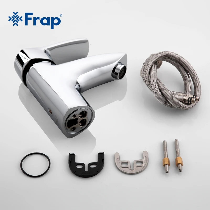 

Frap New Faucet Combination Brass Single Hole Bathroom Basin Faucets with Bathroom Rainfall Shower Faucet Set F2416 F1070