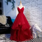 EZKUNTZA красные вечерние платья на бретельках с V-образным вырезом модное тонкое длинное бальное платье вечернее платье потрясающая одежда вечернее платье L