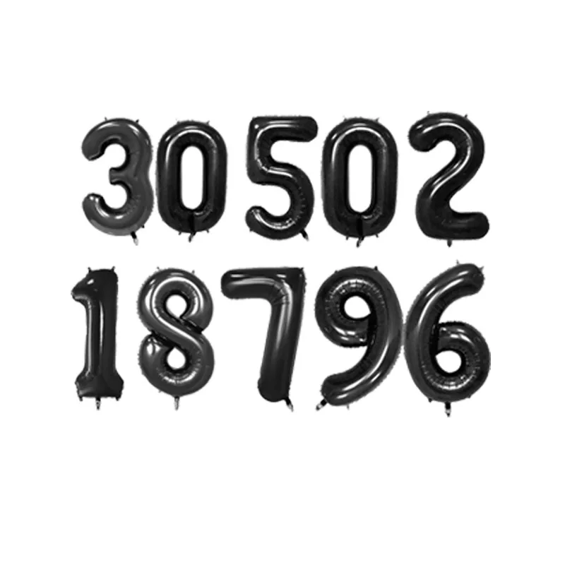 32/40 дюймов 0123456789 номер воздушные шары цифры Фольга воздушные шары 16 18 21 30 40 50 лет декор для вечеринки в честь Дня Рождения для взрослых и детей Globos