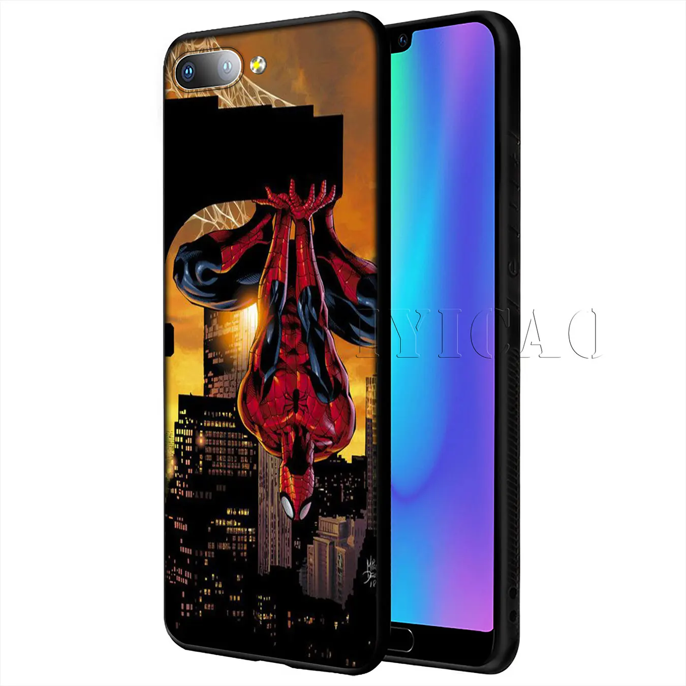 Мягкий чехол для телефона IYICAO Marvel том Холланд Человек-паук Huawei Y9 Y7 Y6 Prime 2019 Honor 20 8C 8X