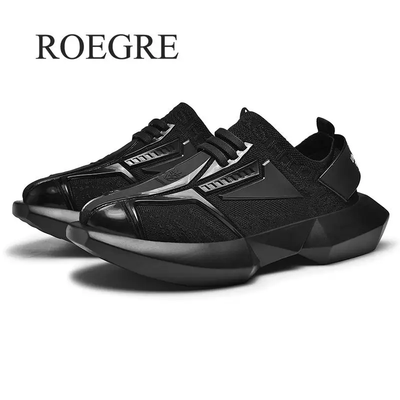 2019 New Fashion Men's Shoes High Quality Men Casual Platform Chunky Sneakers Male Adult Plus Size 39-45 | Обувь
