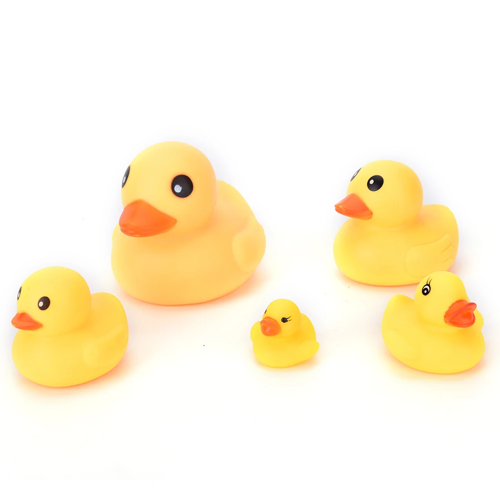 

Classic Toy New Arrival Mini Bath Duck Sound Floating Rubber Ducks Squeeze-sounding Dabbling Toy Rubber Duck