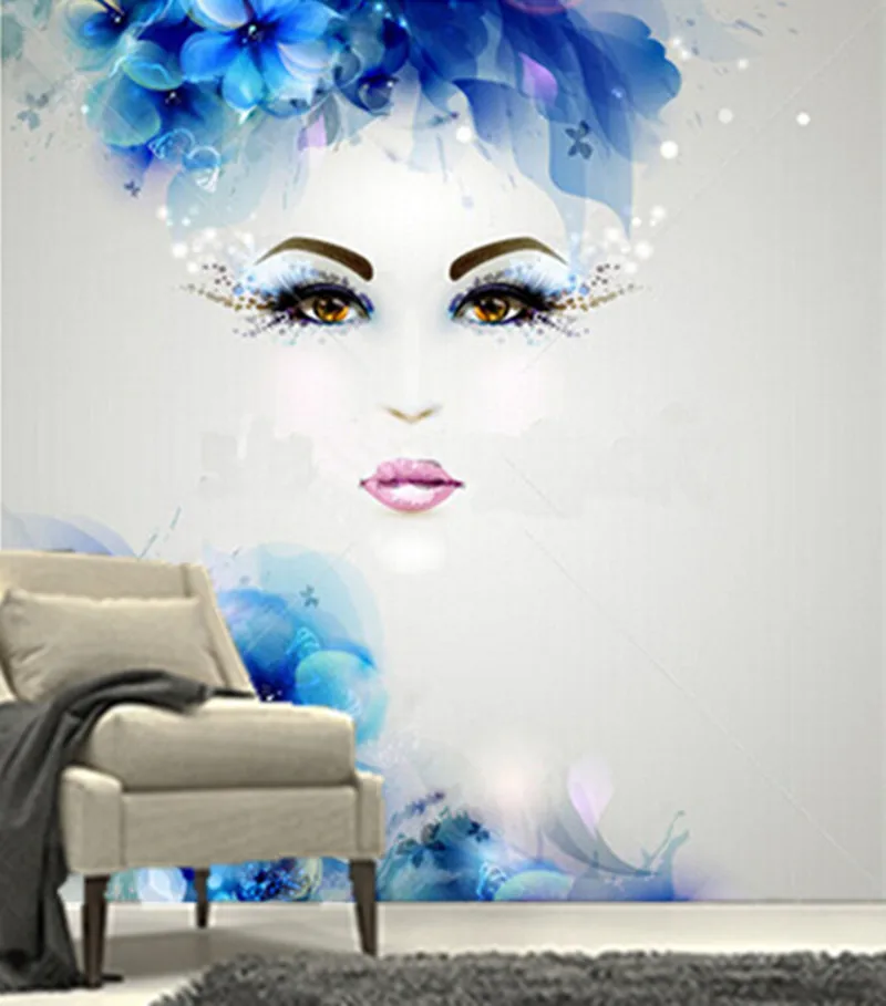 Новейшие 3D фрески красивые абстрактные женщины с абстрактным дизайном фоновая
