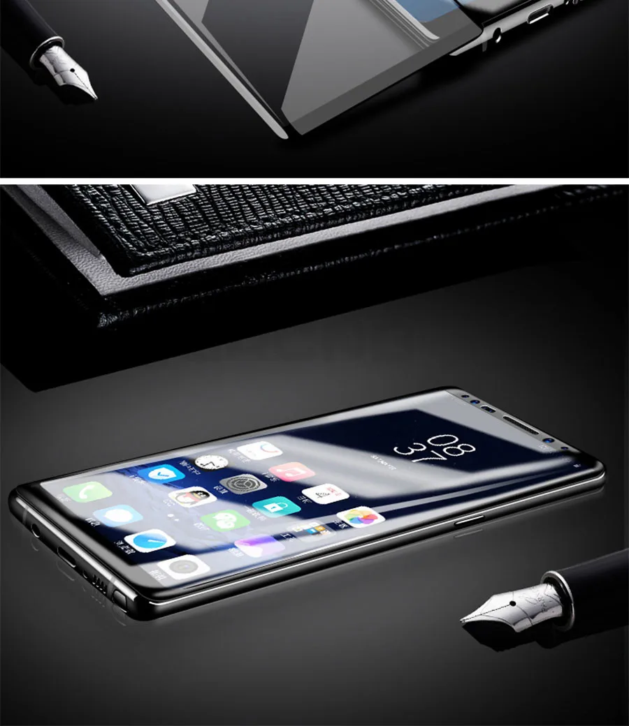 4D изогнутое закаленное стекло полное покрытие для samsung Galaxy S8 S9 Plus S7 Edge Защитная пленка для экрана для samsung Galaxy Note 8 стекло
