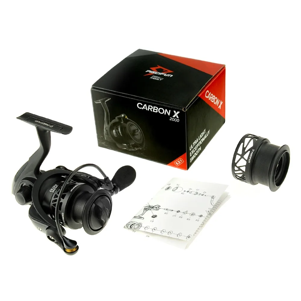 Piscifun Carbon X спиннингом с резервная Катушка 5,2: 1/6. 2:1 Шестерни Соотношение света 162g 11BB 15 кг Макс откатная спиннинговая катушка