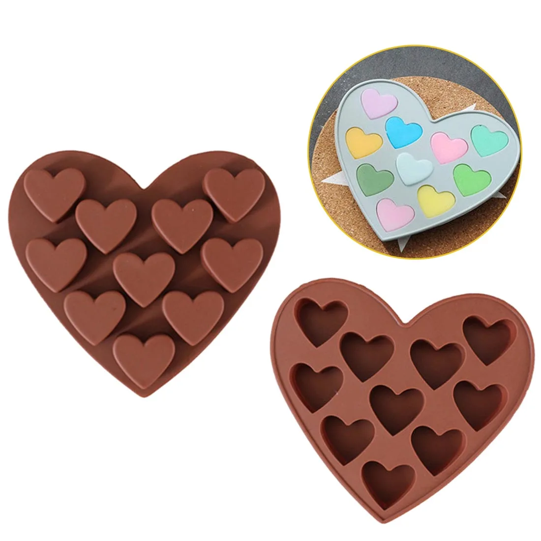 Силиконовые шоколадные формы для выпечки букв цветов 3d в форме сердца конфет