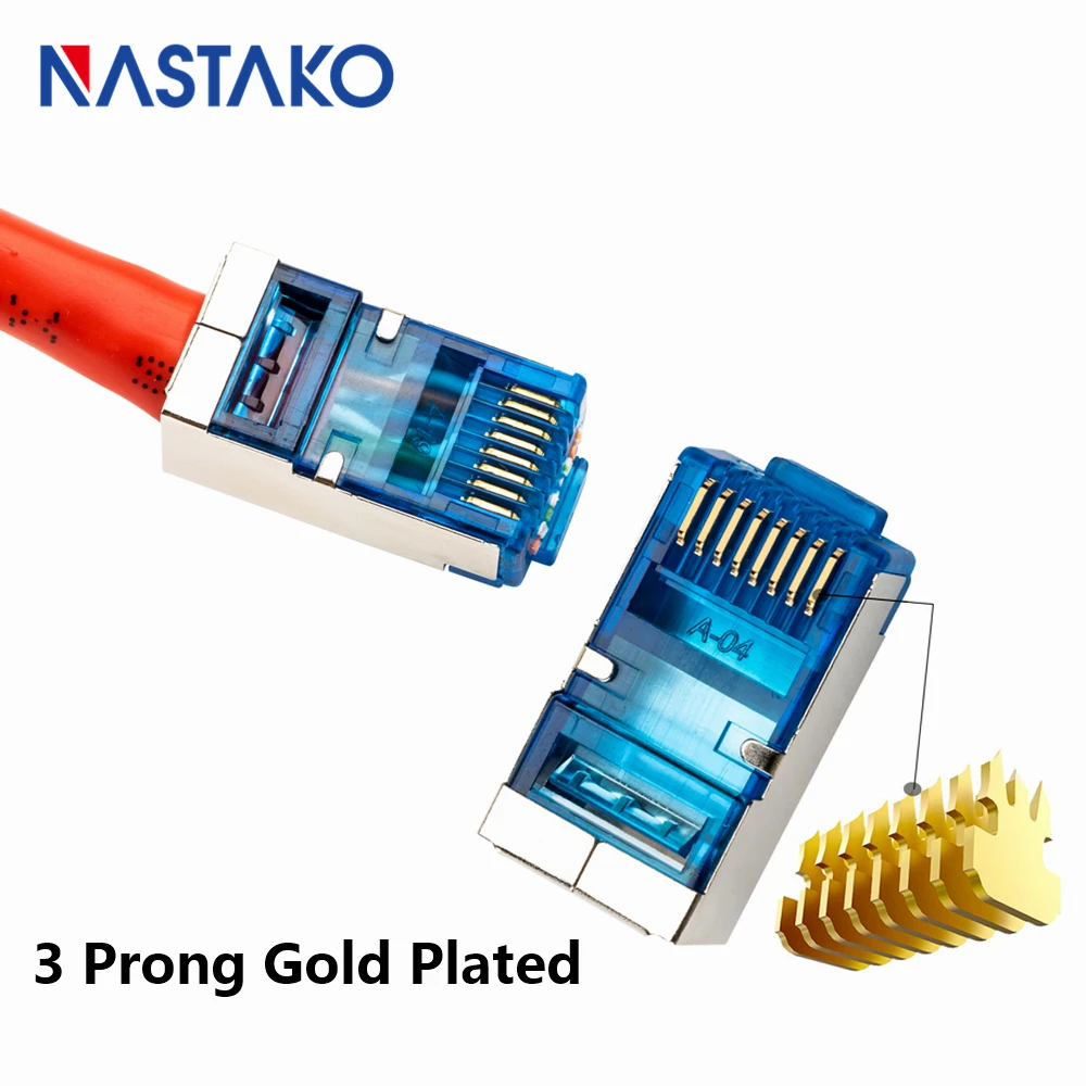 Легко RJ45 разъем Cat6 8P8C модуль штекер Cat5e rj45 сетевой кабель легко пройти через