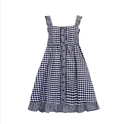 navy blue Японское платье в стиле Лолиты в консервативном стиле, винтажное красное платье в клетку, летнее хлопковое льняное платье принцессы с милым бантом, женские платья Faldas Vestido - Цвет: navy blue