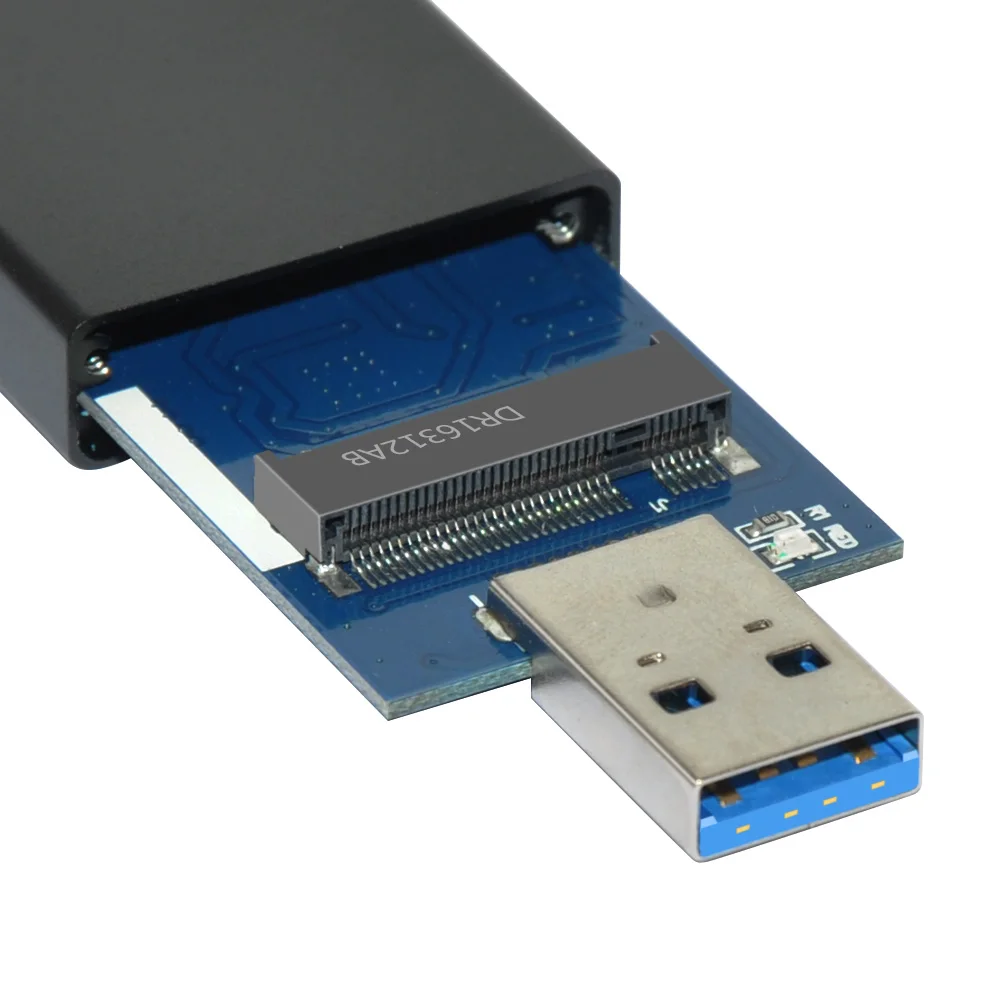 Высокоскоростной корпус для SSD накопителя DeepFox с интерфейсом USB 2280 до М. 2 NGFF