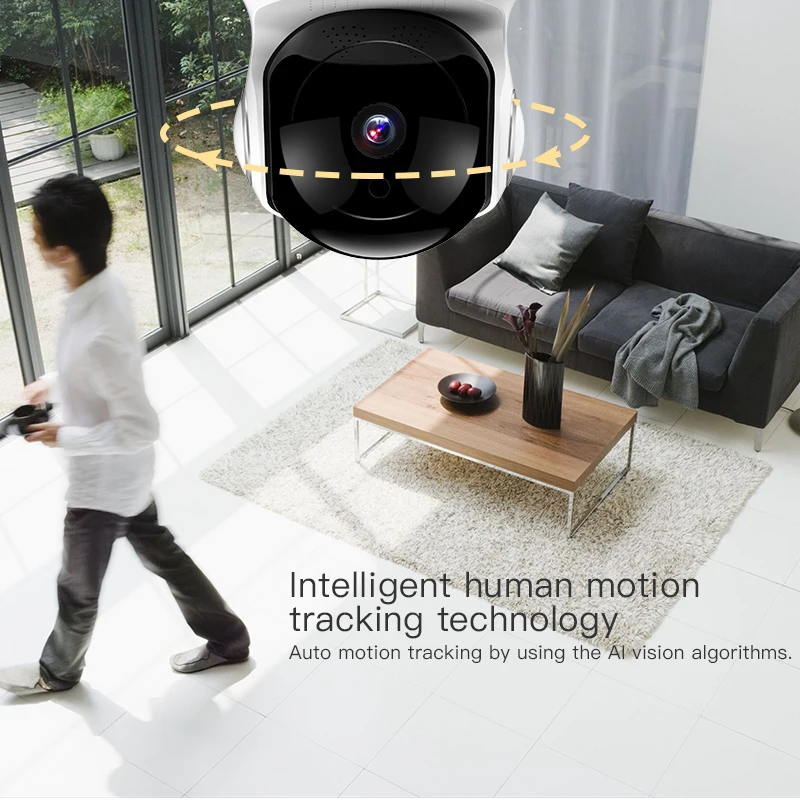 Meisort IPC07 камера 1080P Wifi ночное видение Обнаружение движения Alrt отслеживание