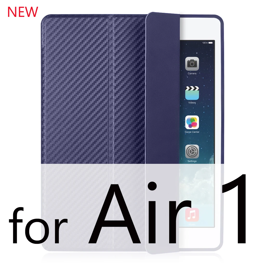 Cool Blue 1 Для iPad Air Чехол Air 2 Air 1 Funda силиконовый мягкий задний Тонкий чехол из искусственной кожи для Apple iPad Air 1 2 5 6 Чехол TriFold Stand Smart Cover - Цвет: Cool Blue 1
