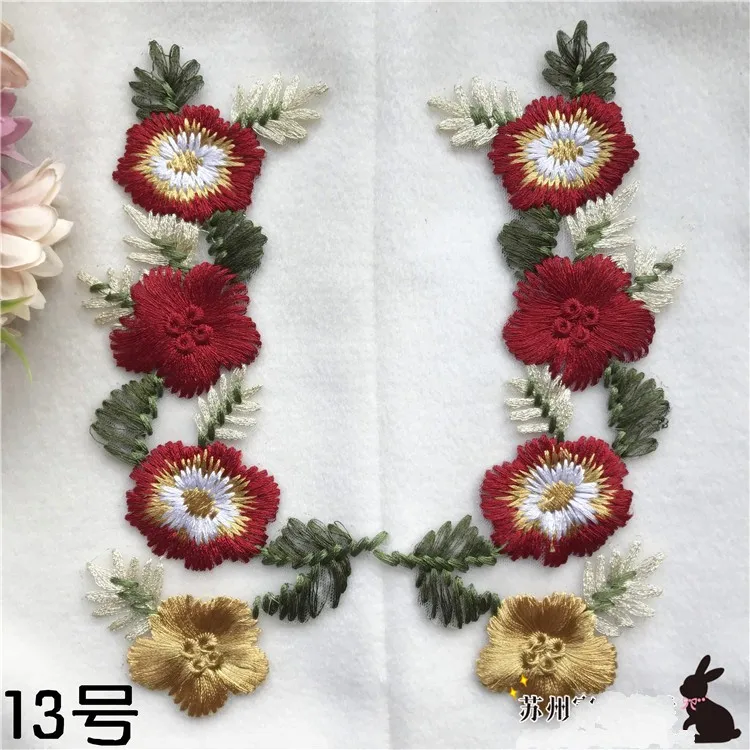 

sewing Flower Embroidered Applique applique parche patches for clothes apliques de roupa sticker parches bordados para ropa