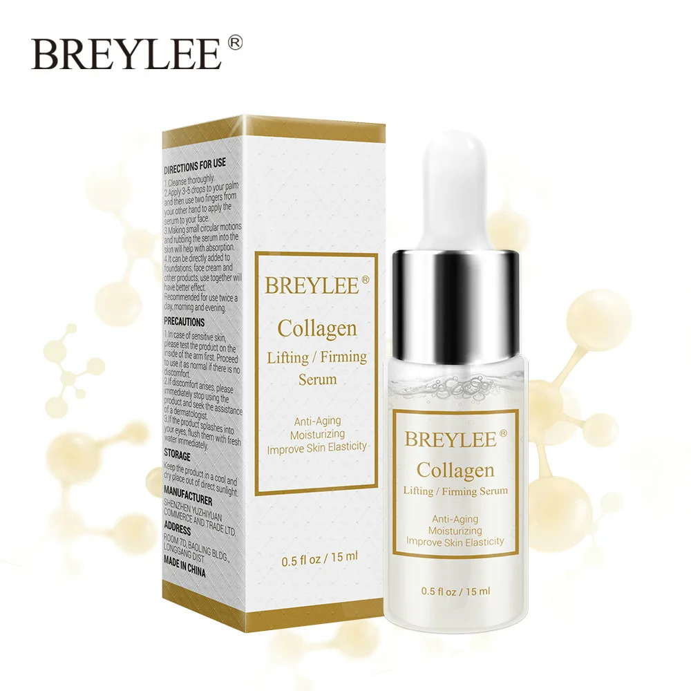 collagen serum 1pcs Breylee коллагеновая сыворотка улиточная сыворотка ремонт лифтинг, укрепление эссенции увлажненитель с гиалуроновой кислотой Антивозрастной уход за кожей лица 1 шт - Вес нетто: collagen serum 1pcs