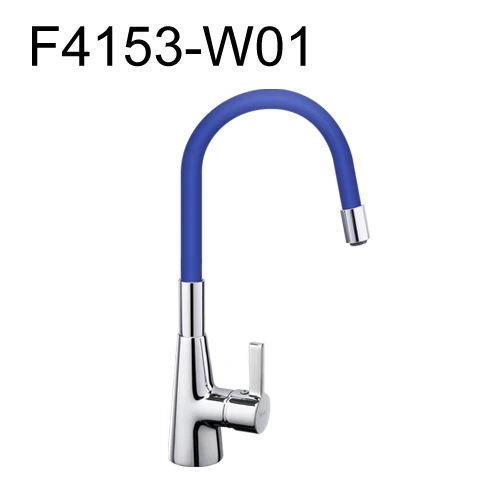 F4153W01 Frap Высокое качество 7-Цвет силикагель нос любой направление вращения Кухня смеситель холодной и горячей Цвет Фул смеситель для воды F4153 - Цвет: F4153W01