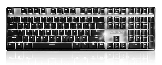 Ajazz AK33 82 ключи механической клавиатуры проводной/беспроводной Русский/Английский Подсветки RGB/1 цвет игровой клавиатурой с подсветкой