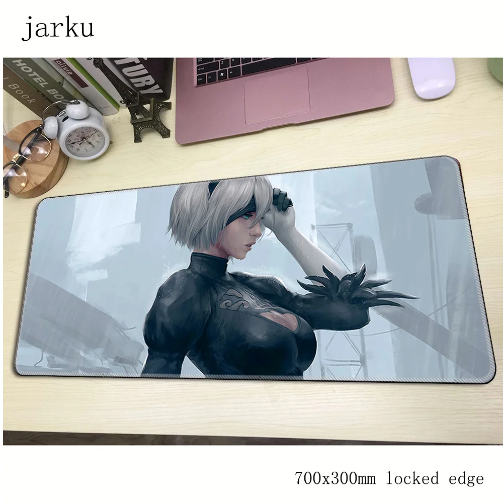 Nier automata коврик для мыши геймер 700x300x3мм игровой большой дешевый ноутбук ПК