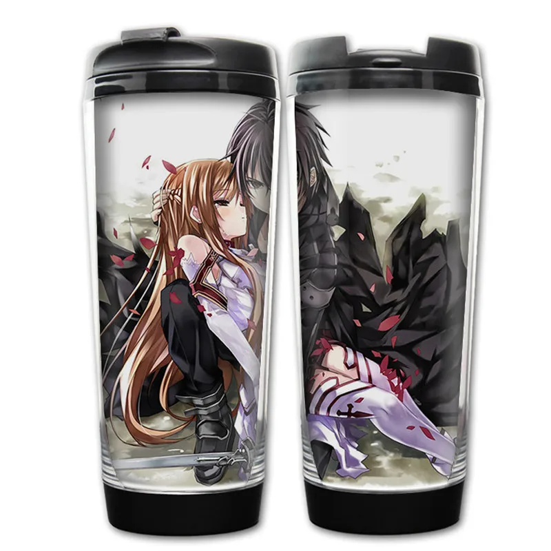 400 мл аниме SAO Sword Art Online дизайнерская пластиковая бутылка для воды посуда напитков