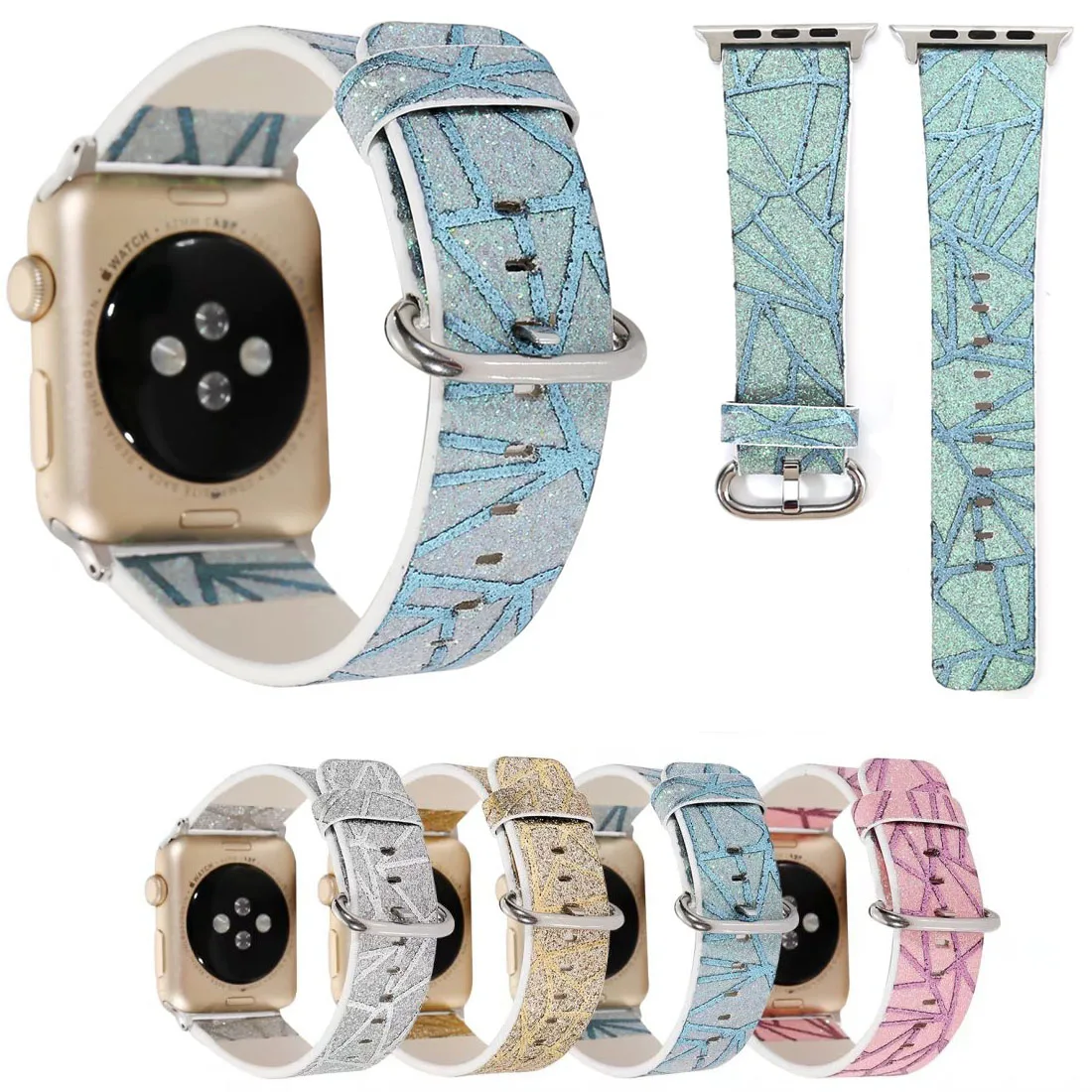 Браслет из искусственной кожи для Apple Watch Series 3 iWatch 1/2 42 мм 38 мм|Ремешки часов| |