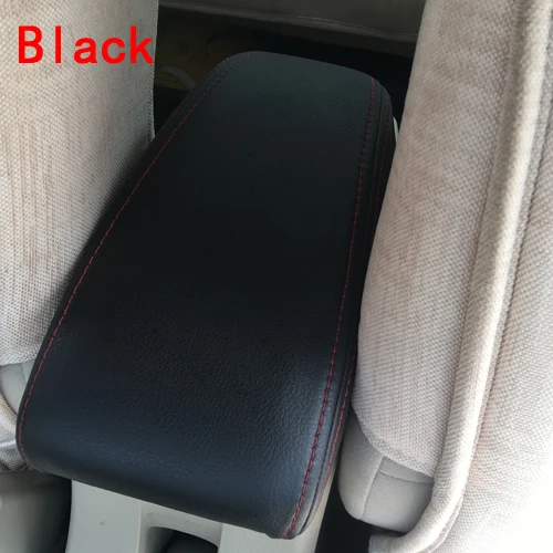 black Для 08-14 Honda City центральный чехол для ручной клади автомобильный подлокотник кожаный чехол модификация интерьера - Название цвета: black
