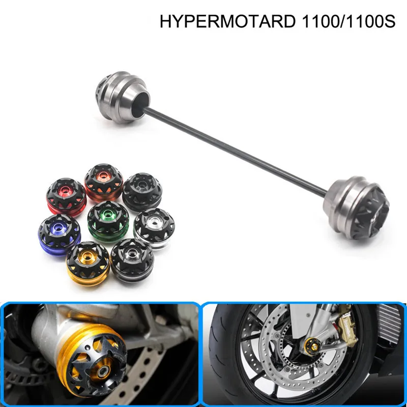 

Free shipping forDucati HYPERMOTARD 1100/1100S 2007-2009 CNC Modified Motorcycle Front wheel drop ball / shock absorber