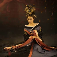 cang qiong zhi shang spring exhibition empress gorgeous tang suit hanfu costume thematic photography costume hanfu for women