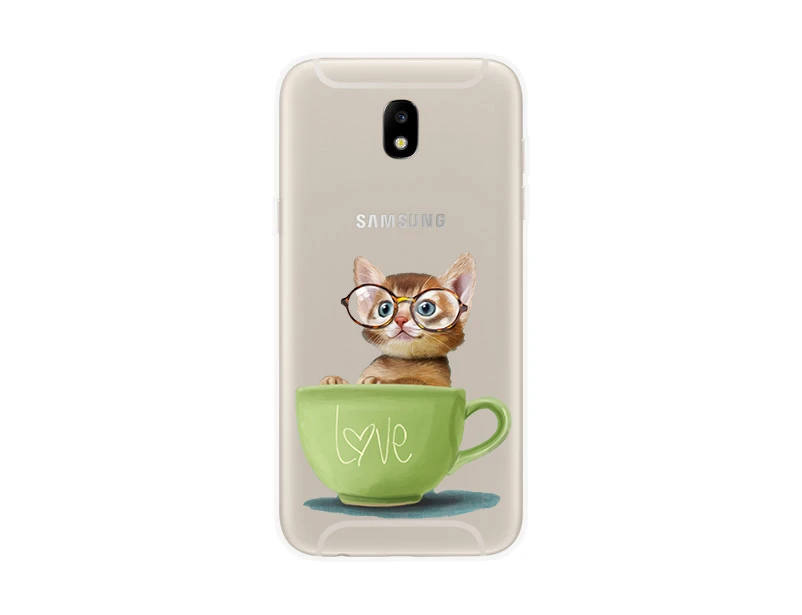 Силиконовая крышка для samsung Galaxy J7 J730F J5 J530 J3 J330 F чехол мягкий TPU чехол s для samsung J 3 5 7 F Coque