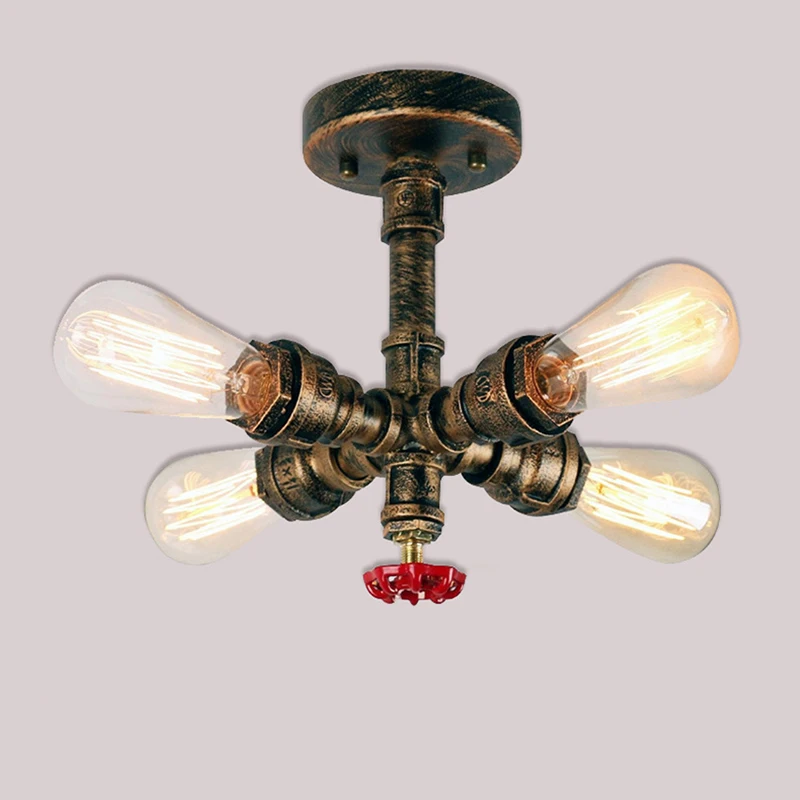 Винтажные железные окрашенные новые потолочные светильники E27