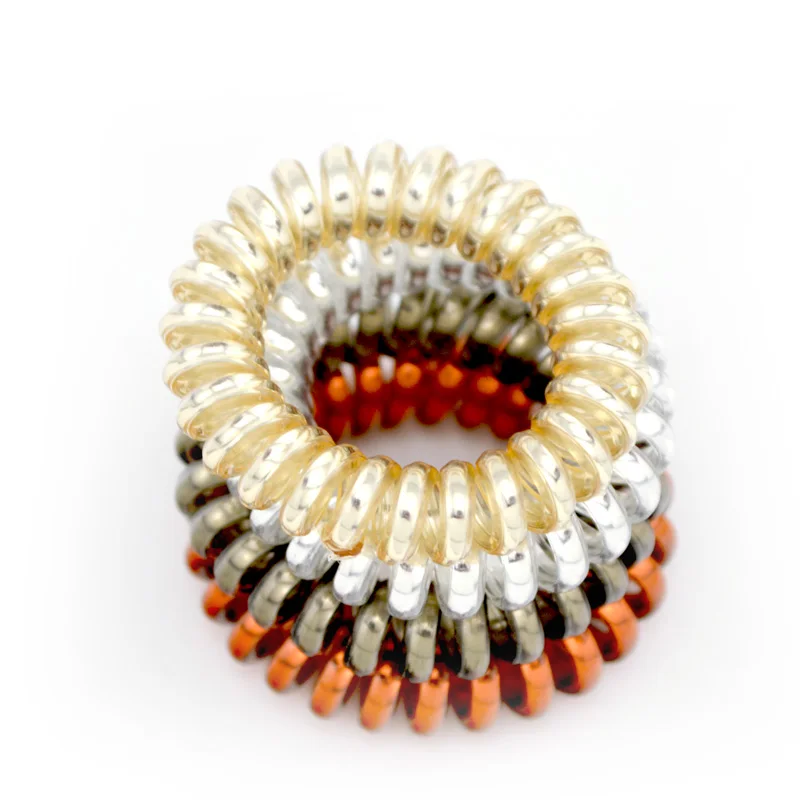 В партии 4 шт. цвета 5 см веревка телефонный провод волосы аксессуары для женщин