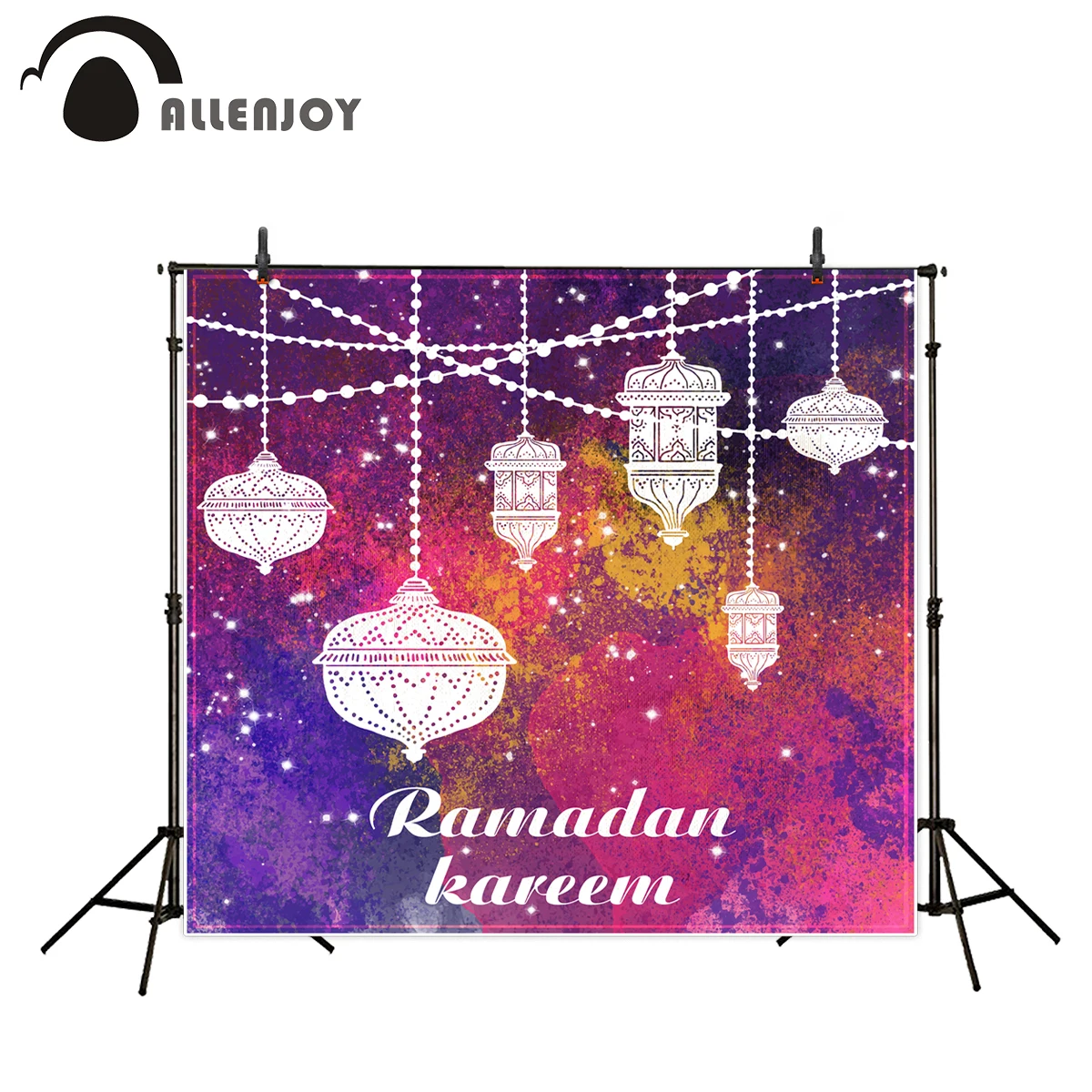 Allenjoy фотографический фон Eid al Fitr фотосессия цветной мусульманский полый люстра