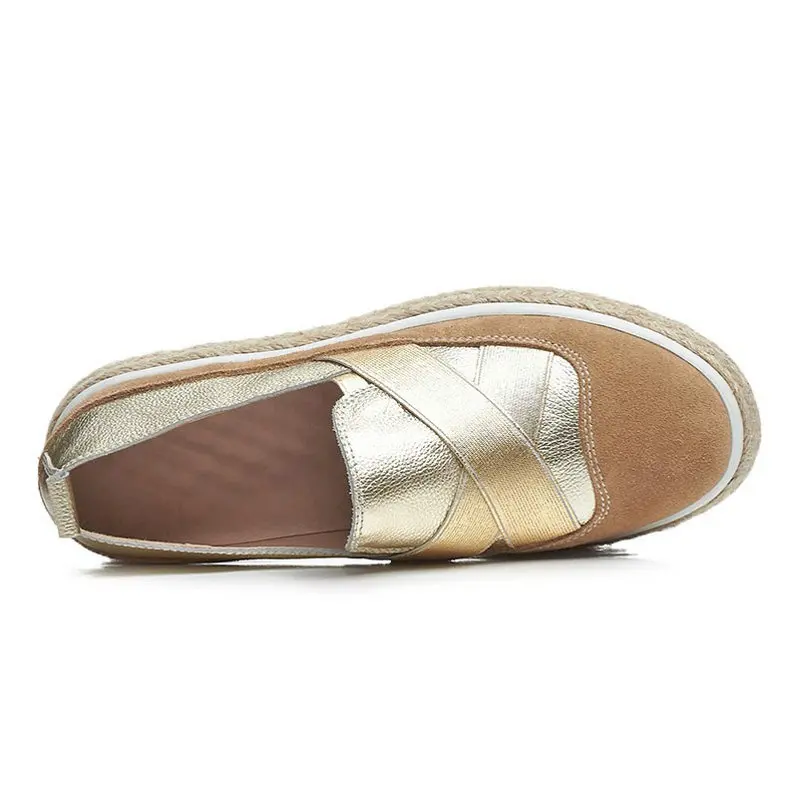 Новинка 2020 года Женские лоферы без застежки Обувь из натуральной кожи на плоской