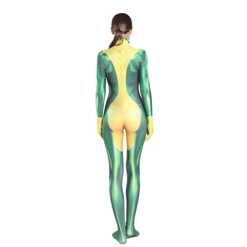 3D принт X-men Rogue Косплей Костюм лайкра спандекс сексуальный комбинезон Zentai для женщин/девочек/леди супергерой Хэллоуин X мужские костюмы