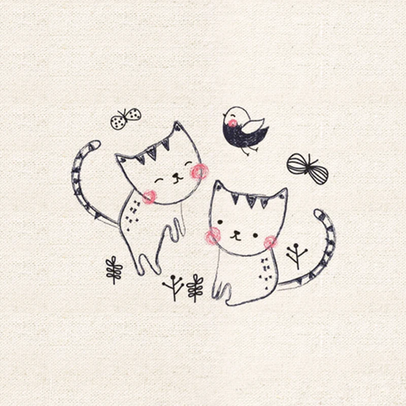 Окрашенная вручную хлопчатобумажная льняная ткань для сделай сам шитье