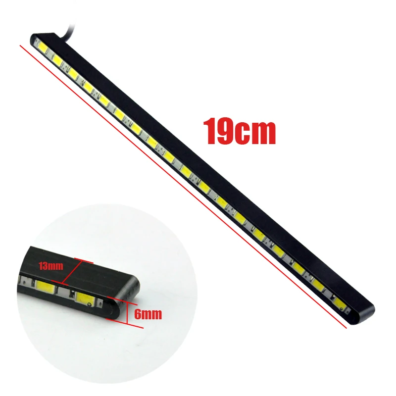 AutoEC Новый DRL Дневной ходовой светильник 19 см 18SMD 5630 светодиодный супер яркий